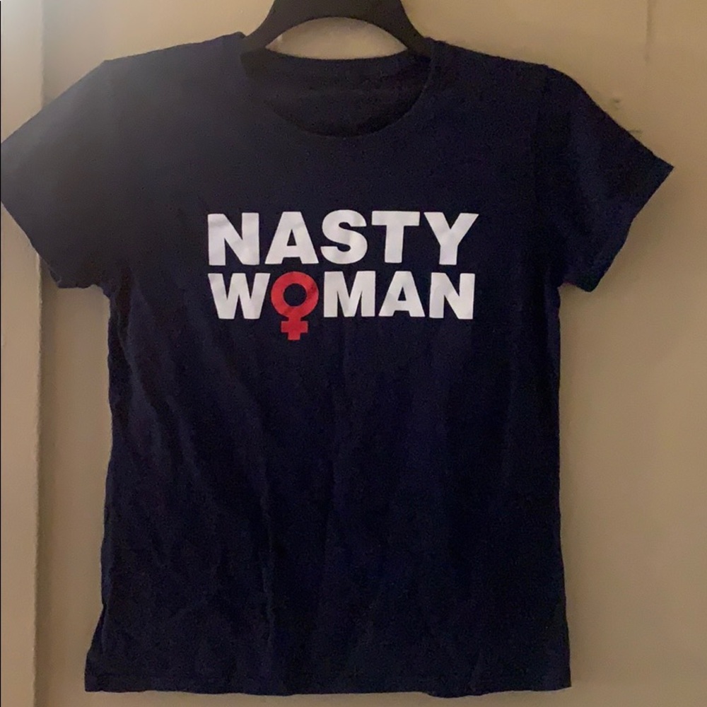 Nasty Woman navy blue tshirt